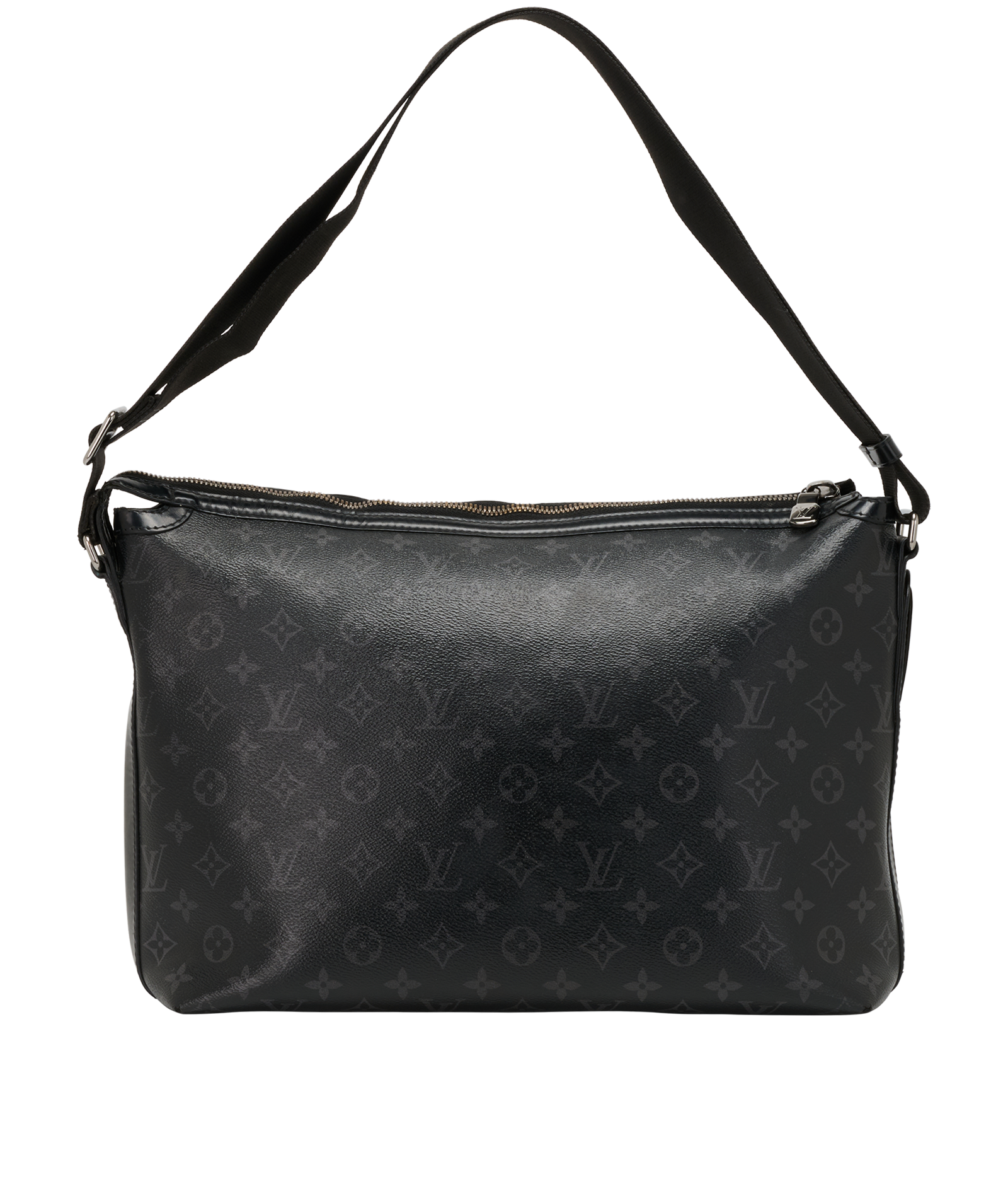 Odyssey Messenger PM, &pound;595, Handbags, Black, Canvas, Back view